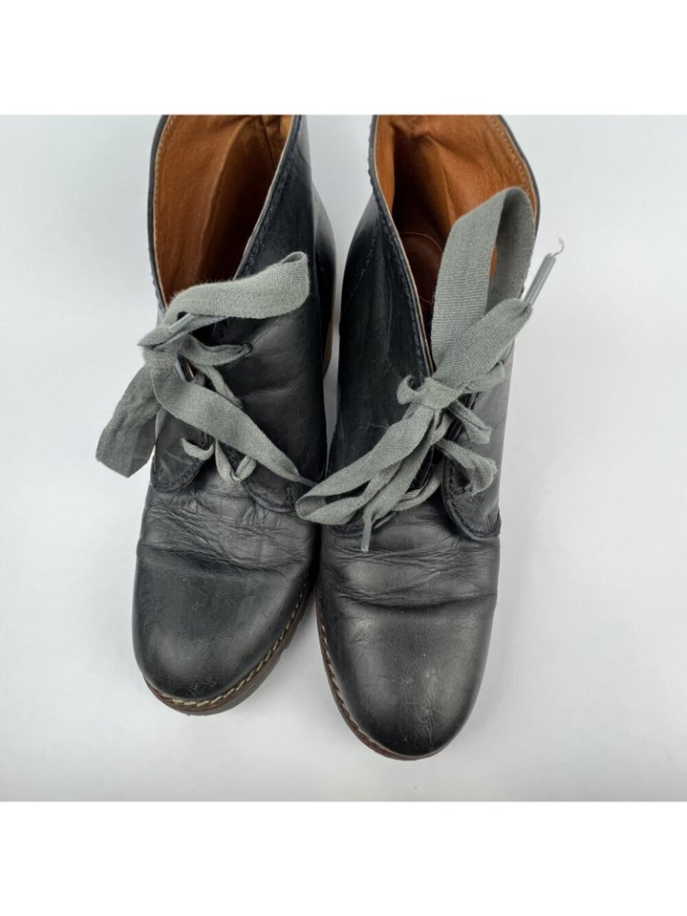 Eric Michael Black Leather Lace-Up Heeled Ankle Booties – Women’s EU 38 - Picture 4 of 7